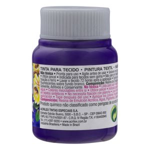 Tinta para Tecido Fosca Acrilex 37ml Violeta