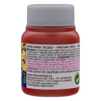 Tinta para Tecido Fosca Acrilex 37ml Vermelho Escarlate