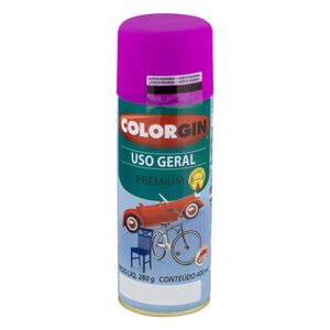 Tinta Spray Uso Geral Colorgin 400ml Roxo Dakar