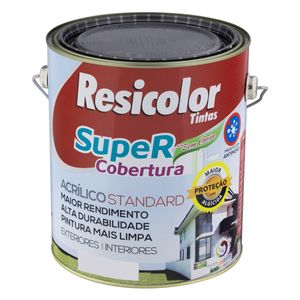 Tinta Acrílica Fosca Resicolor Super Cobertura 3,6l Gelo