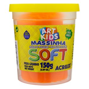 Massa de Modelar Laranja Acrilex 150g