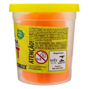 Massa de Modelar Laranja Acrilex 150g