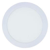 Painel Led de Embutir Branco Redondo Bronzearte Slim 18W 3000K