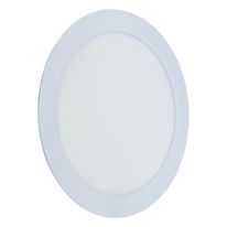 Painel Led de Embutir Branco Redondo Bronzearte Slim 18W 3000K