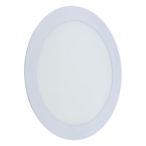 Painel Led de Embutir Branco Redondo Bronzearte Slim 18W 3000K