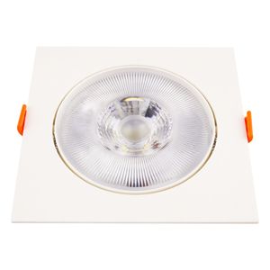 Spot Led de Embutir Quadrado Branco Bronzearte 14W 6500K