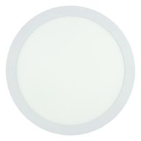 Painel Led de Embutir Branco Redondo Bronzearte Slim 24W 4000K