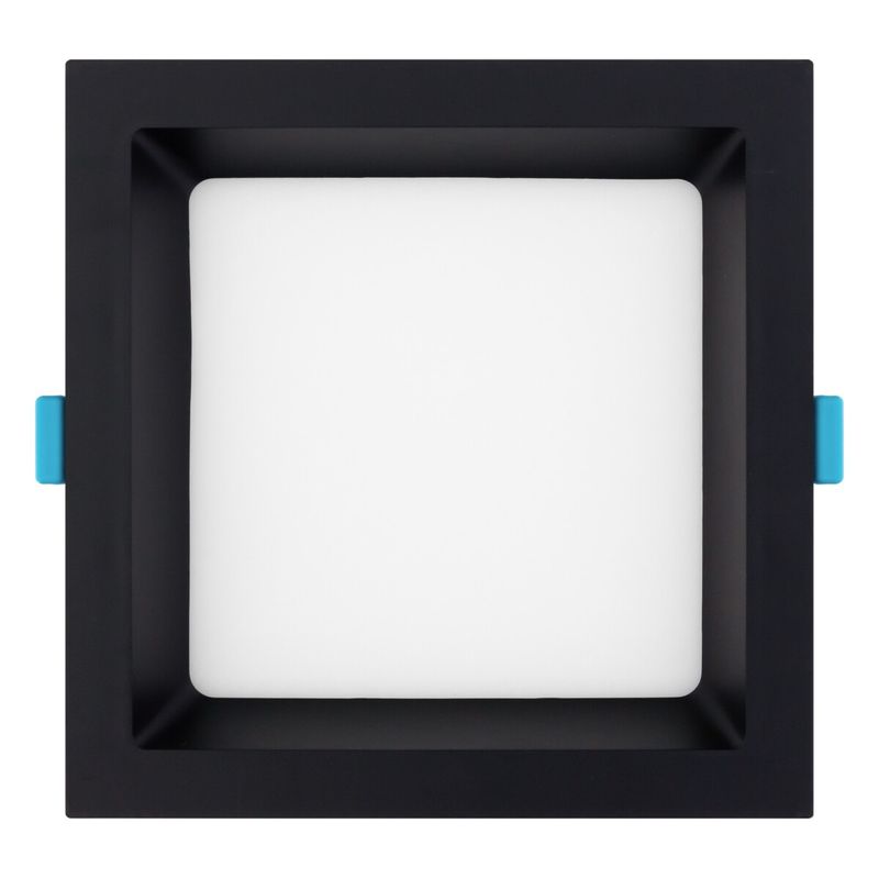 Painel-Led-de-Embutir-Preto-Recuado-Quadrado-Stella-12W-3000K-BivoltFrontal1