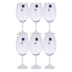 Conjunto de Taças de Cristal para Água Anna Bohemia 6 peças 580ml