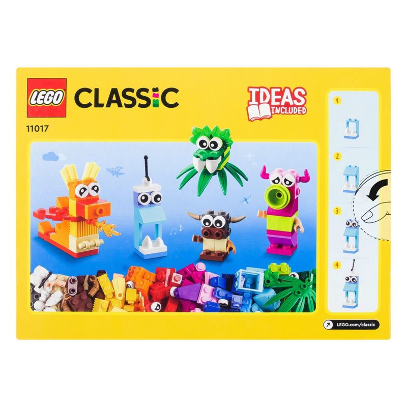 Bloco-de-Montar-Lego-Classic-Monstros-140-peasFrontal3