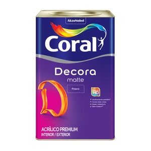 Tinta Acrílica Fosca Coral Decora 18l Gelo