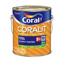 Tinta Esmalte Sintético Base D'Água Brilhante Coral Coralit 3,6l Branca