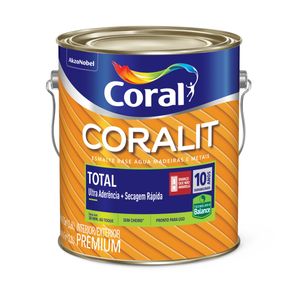 Tinta Esmalte Sintético Base D'Água Brilhante Coral Coralit 3,6l Branca