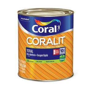 Tinta Esmalte Sintético Base D'Água Brilhante Coral Coralit 900ml Branca