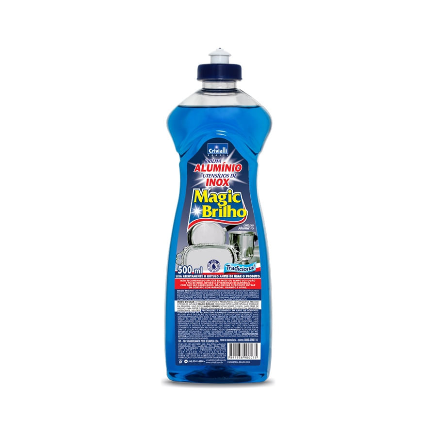 LimpadordeAluminioeInoxMagicBrilhoCrivialliTradicional500ml-110116