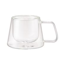 Xícara de Chá / Café com Dupla Parede em Vidro Borossilicato Wolff Mesa 180ml