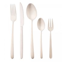 Faqueiro de Aço Inox Viena Champanhe Wolff Mesa 30 peças