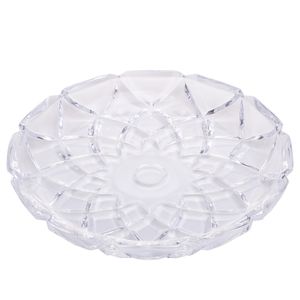 Prato de Cristal Diamond Lyor 18,5cm x 2,5cm