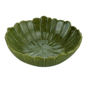 Centro de Mesa de Cerâmica Banana Leaf Verde Lyor 20cm x 7cm