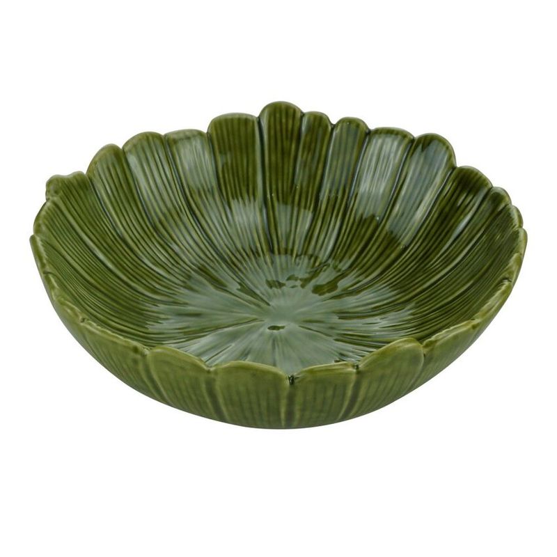 Centro-de-Mesa-de-Ceramica-Banana-Leaf-Verde-Lyor-20cm-x-7cm-110296