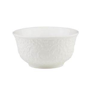 Bowl de Porcelana New Bone Flowers Branco Lyor 12cm x 6,5cm