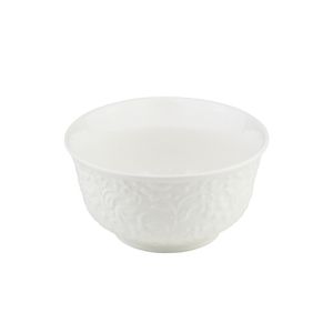 Bowl de Porcelana New Bone Flowers Branco Lyor 12cm x 6,5cm