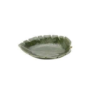 Tigela Cerâmica Banana Leaf Verde Lyor 23cm x 16cm