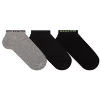 Meia Masculina Cano Curto Básica Cia da Meia 39 a 42 3 pares