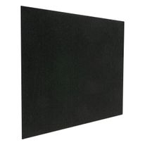 Tapete Agulhado Liso Kapazi Preto 39cm x 59cm