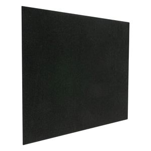 Tapete Agulhado Liso Kapazi Preto 39cm x 59cm