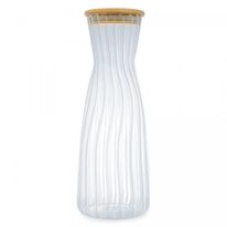 Garrafa de Vidro Borossilicato com Tampa de Bambu Wolff Mesa 1l