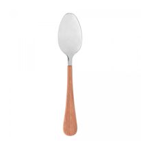 Conjunto de Colheres em Aço Inox com Cabo Plástico Amadeirado Wolff Mesa 6 peças