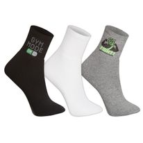Meia Masculina Cano Médio Escura Cia da Meia 39 a 42 3 pares