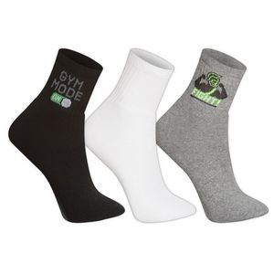 Meia Masculina Cano Médio Escura Cia da Meia 39 a 42 3 pares