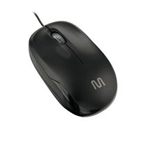 Mouse com Fio Multilaser Preto Fosco