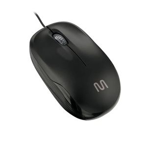 Mouse com Fio Multilaser Preto Fosco