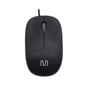 Mouse com Fio Multilaser Preto Fosco