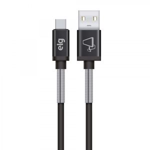 Cabo USB Tipo C com Mola Inox Elg 3A 1 metro