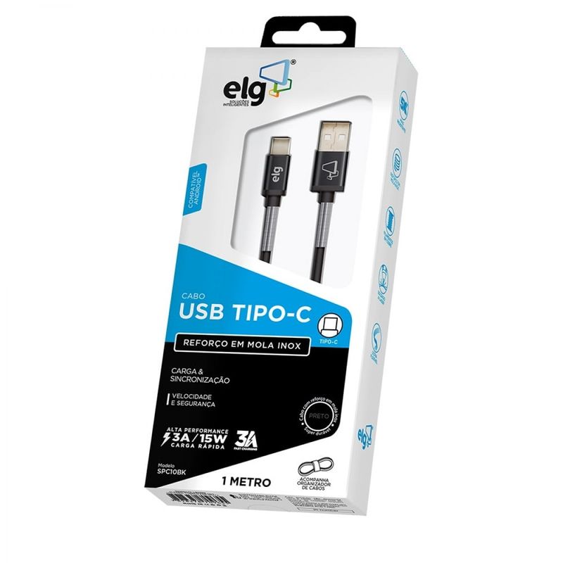 Cabo-USB-Tipo-C-com-Mola-Inox-Elg-3A-1-metro-110620