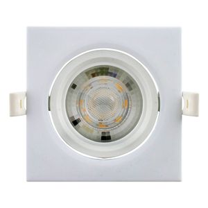 Spot Led de Embutir Quadrado Powner PAR20 7W 3000K