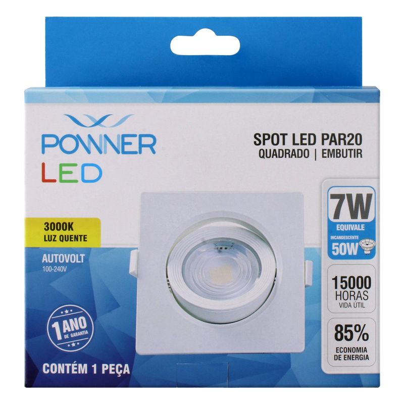 Spot-Led-de-Embutir-Quadrado-Powner-PAR20-7W-3000K-110895