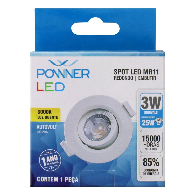 Spot-Led-de-Embutir-Redondo-Powner-MR11-3W-3000K-110901