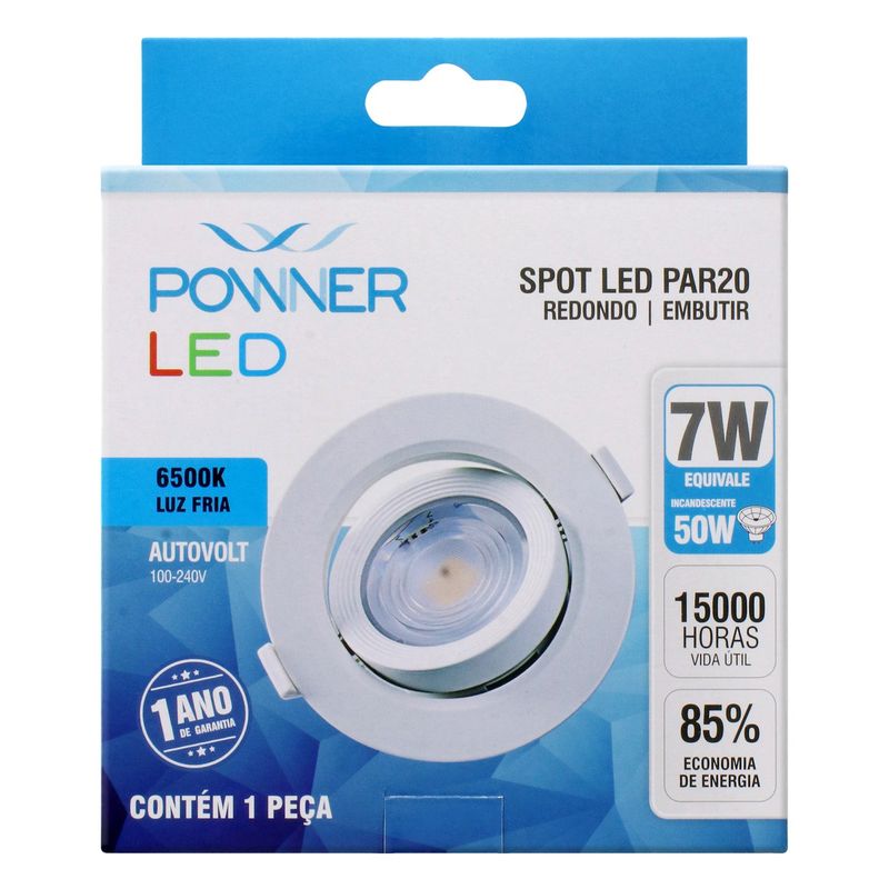 Spot-Led-de-Embutir-Redondo-Powner-PAR20-7W-6500K-110915