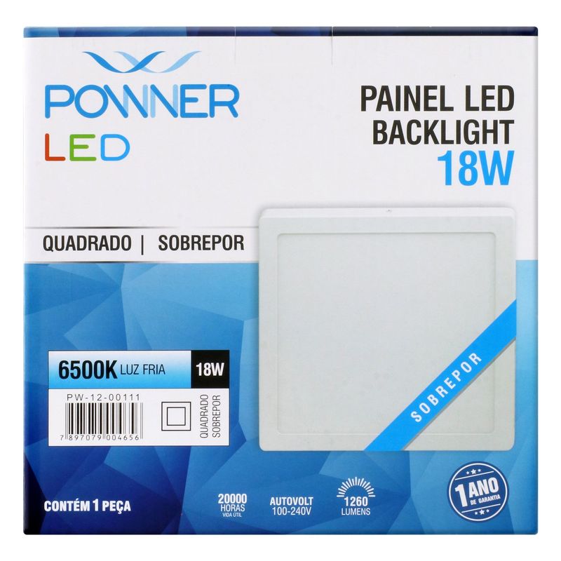 Painel-Led-de-Sobrepor-Quadrado-Powner-18W-6500K-110946