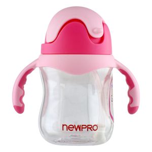 Garrafa Rosa com Pegador Newpro 320ml