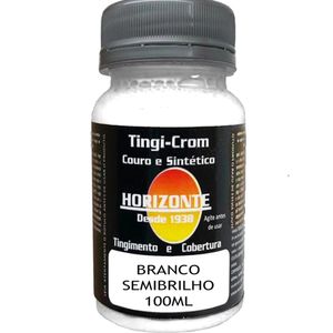 Tinta para Couro Horizonte 100ml Branca