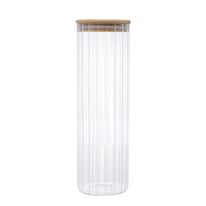 Porta Mantimentos de Vidro Borossilicato com Tampa de Bambu Wolff Gourmet 1,3l