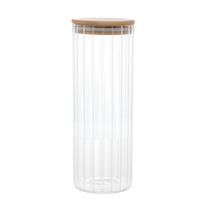 Porta Mantimentos de Vidro Borossilicato com Tampa de Bambu Wolff Gourmet 1,1l