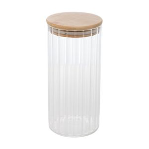 Porta Mantimentos de Vidro Borossilicato com Tampa de Bambu Wolff Gourmet 800ml