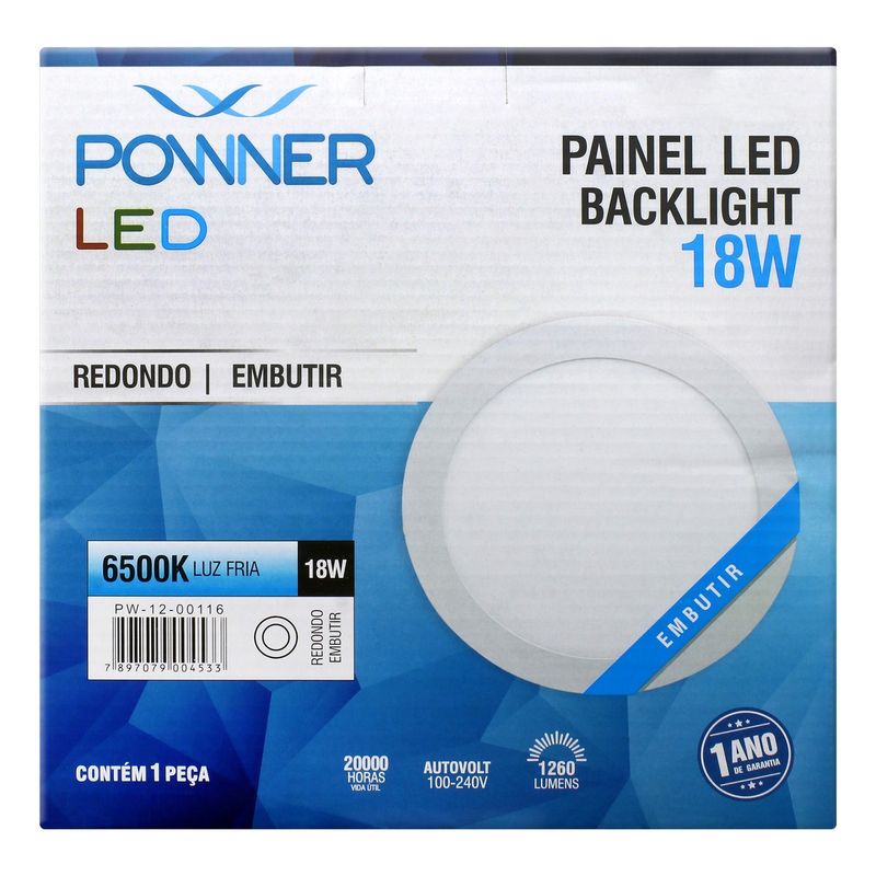 Painel-Led-de-Embutir-Redondo-Powner-Backlight-18W-6500K-111383